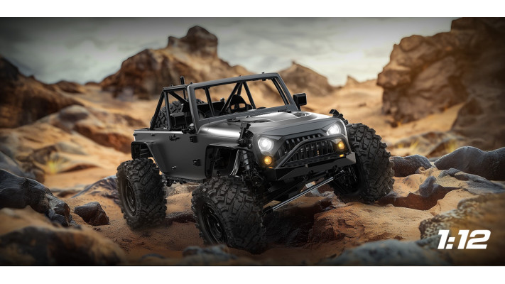 HPG12Y Hyper Go  - XE ĐỊA HÌNH OFFROAD CRAWLER - tỉ lệ  1/12 Brushless 4X4 RC Off-Road Rock Truck with Portal Axles