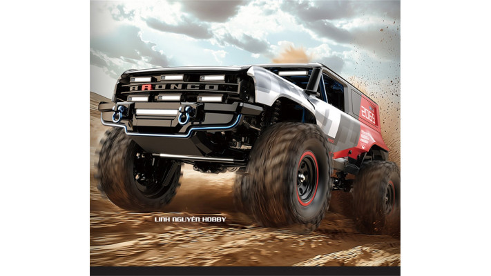 HPG18P Hyper Go  - XE ĐỊA HÌNH OFFROAD CRAWLER - RTR 1/18 4WD RC Car Bronco Baja 1000 Crawler Vehicles Models