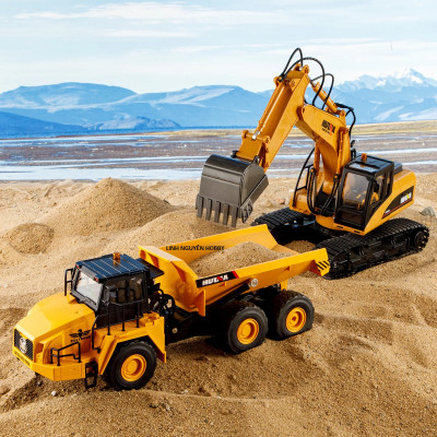 HNA553 XE BEN ĐỔ ĐẤT 1:16 Remote Control Dump Truck