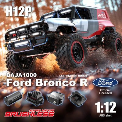 HPG12P Hyper Go  - XE ĐỊA HÌNH OFFROAD CRAWLER - 1/12 24WD Brushless Motor RC Short Course Vehicle Model RTR Bronco Baja 1000