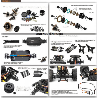 HONGNOR HNR MARX-MT 1/8 6S 4WD 90km/h Brushless Monster Truck 