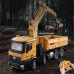 HNA538 Xe Tải Đổ Ben Kèm Gắp Cẩu 1/14 2.4G 26CH Grabbing Wood Dump Truck 3-in-1